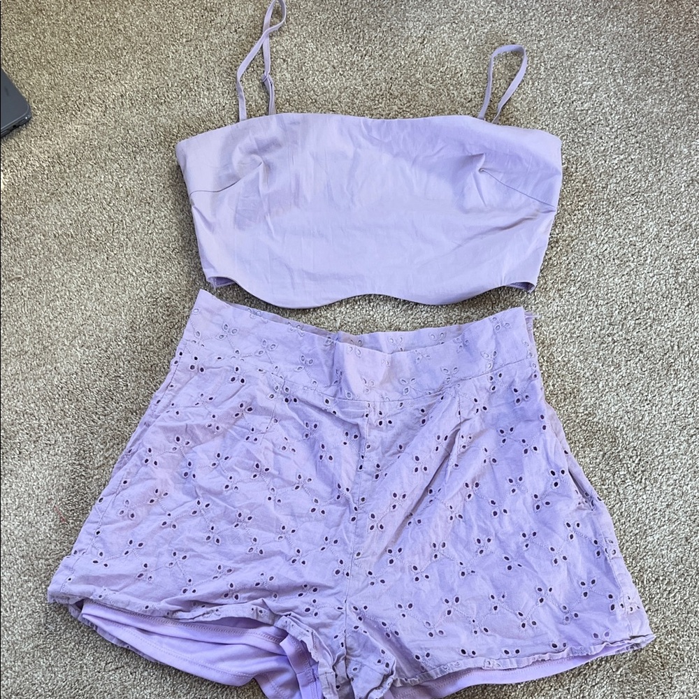 Le Lis Lavender Two-Piece Set